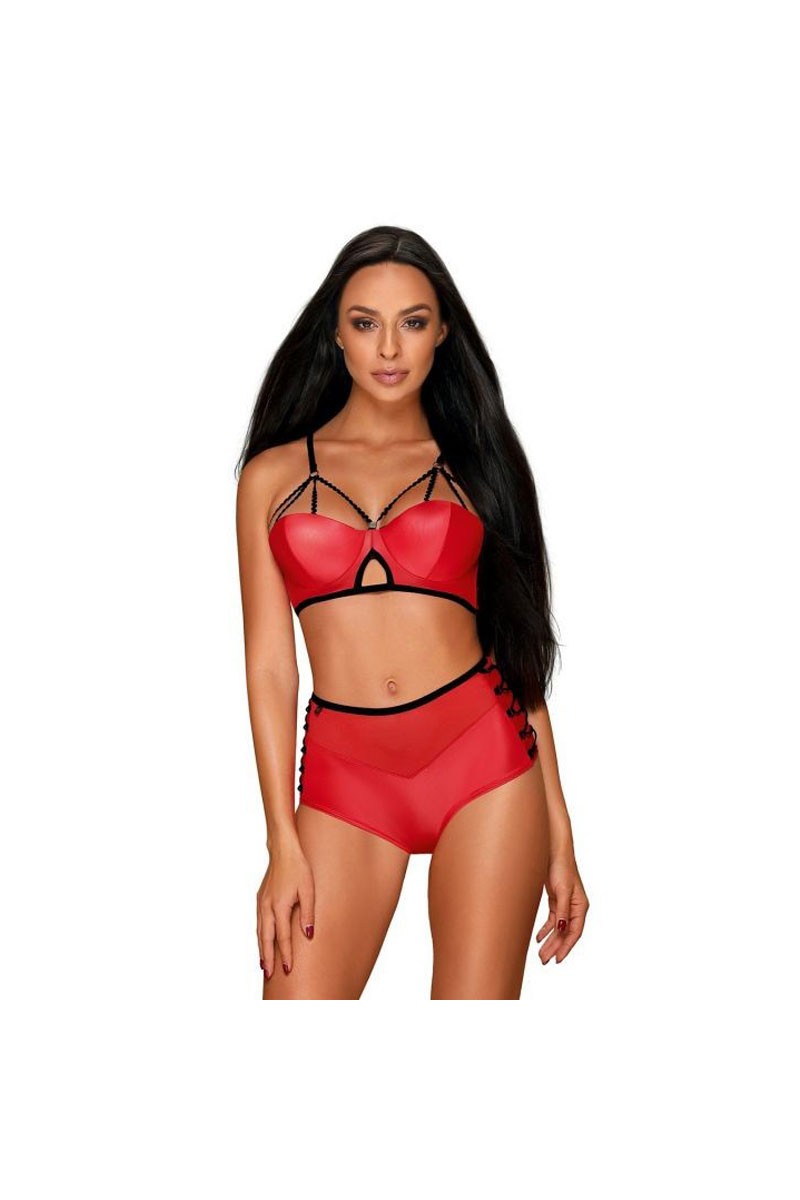 Leatheria Ensemble 2 pcs - Rouge